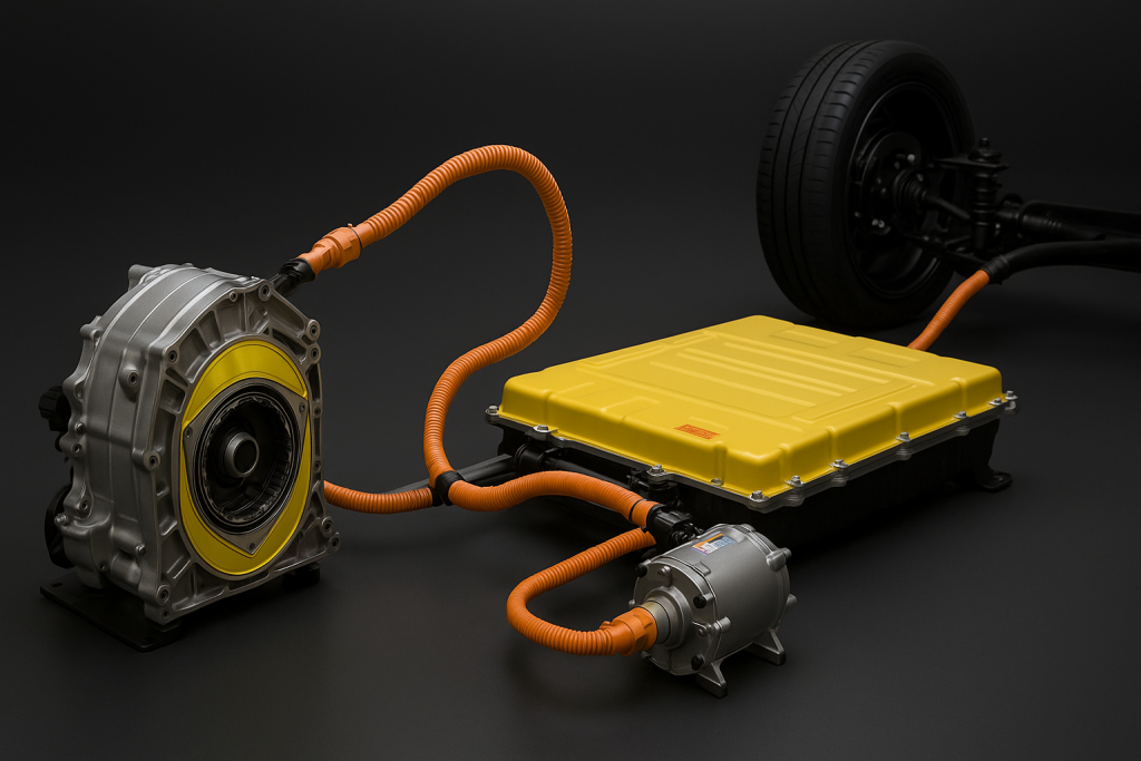 Hybrid battery + rotary extender