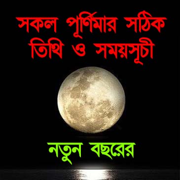 ২০২২ সালের সকল পূর্ণিমার সঠিক তিথি ও সময়সূচী