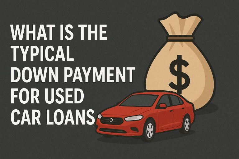 What Is The Typical Down Payment For Used Car Loans