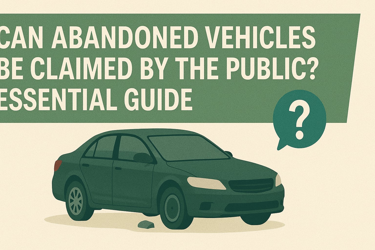 Abandoned Vehicles Be Claimed