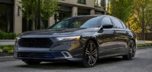 Front view of the 2026 Honda Accord Refresh in a premium US sedan environment
