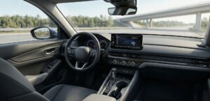 Interior view of the 2026 Honda Accord Refresh in a modern US sedan setting