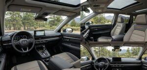 Interior view of the 2026 Honda CR-V TrailSport Hybrid in a US setting