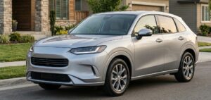 Front view of the 2026 Honda HR-V Refresh in a premium US crossover setting