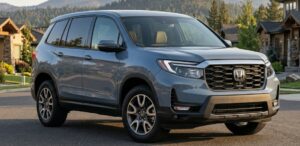 Front view of the 2026 Honda Passport in a premium US SUV setting