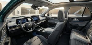 Interior view of the 2026 Honda Pilot Refresh in a US family SUV setting