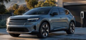 Front view of the 2026 Honda Prologue electric SUV in a premium US environment