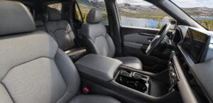 Interior view of the 2026 Honda Prologue electric SUV in a US setting