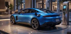 2027 Ferrari Luce charging port and electric vehicle detail