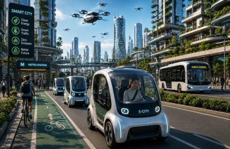 Future tiny EV cars designed for crowded smart cities in 2026