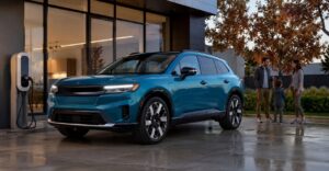 Honda Prologue-inspired electric SUV charging in a modern United States EV environment