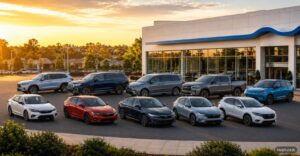 Honda USA model lineup with sedans SUVs minivan pickup truck hybrid and electric SUV