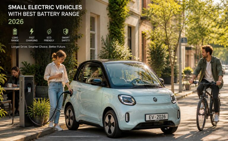 Small electric vehicles with best battery range in 2026