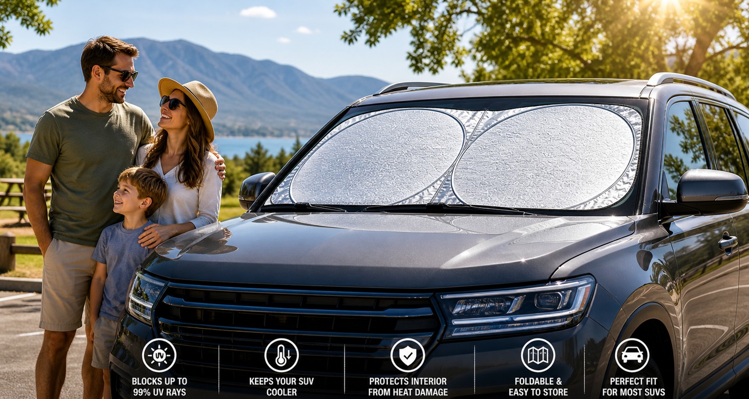 SUV Windshield Sunshade 2026 – Best Heat Protection for Your SUV